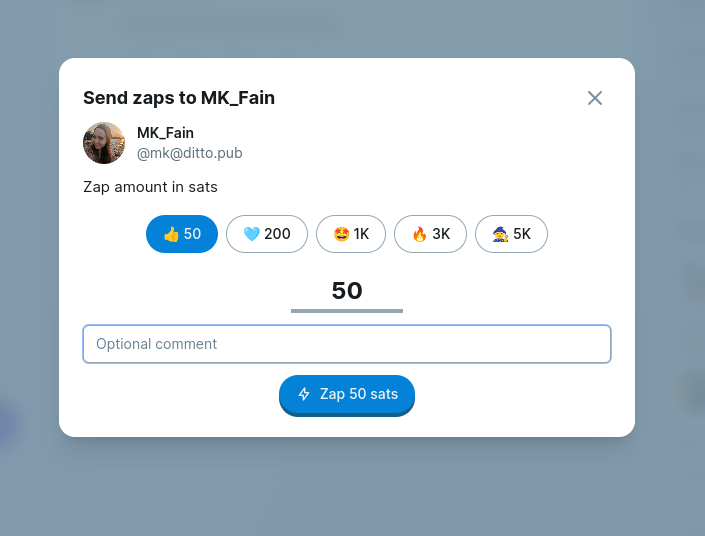 Zap on Ditto